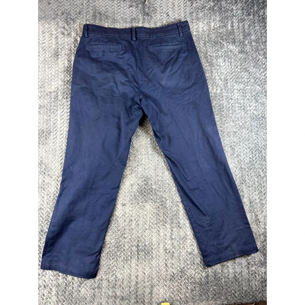 Banana Republic Chino Pants Mens 32x32 Navy‎ Blue Cotton Stretch Casual Travel